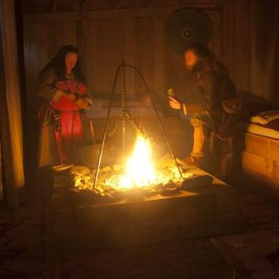 Le repas à l'ancienne.